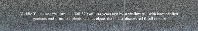 Middle Tennessee invasion by shallow sea Marker image. Click for full size.