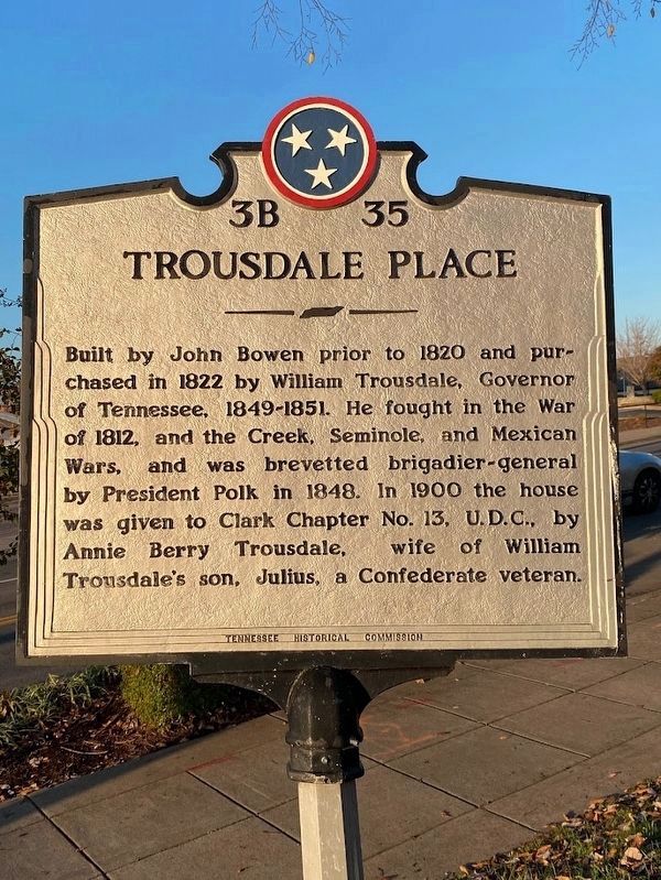 Trousdale Place Marker image. Click for full size.
