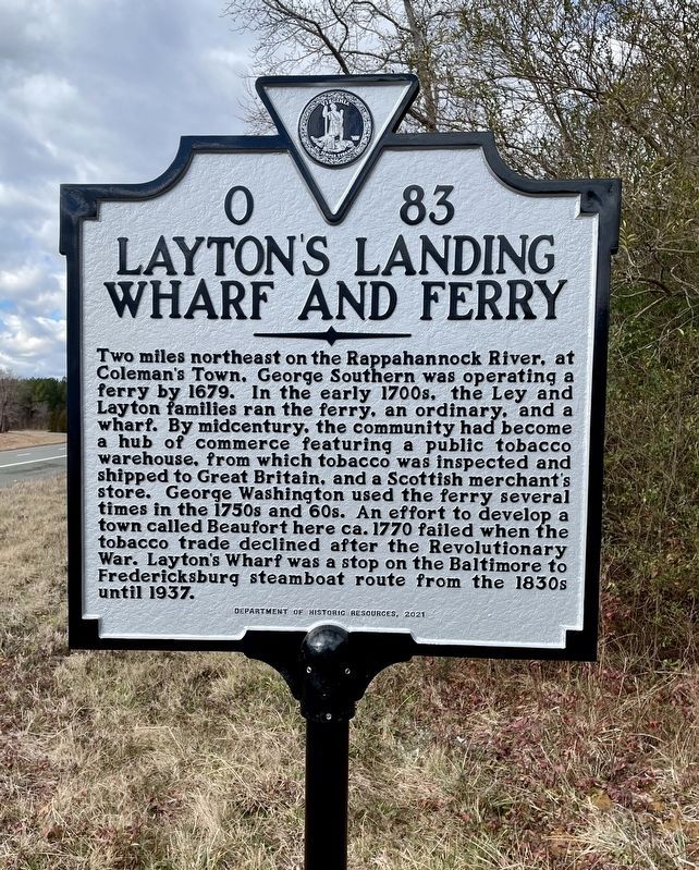 Laytons Landing Wharf and Ferry Marker image. Click for full size.