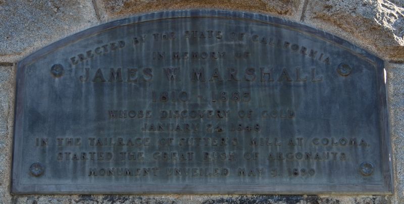 James W. Marshall Marker image. Click for full size.