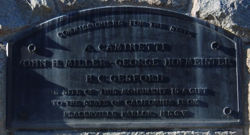 Second Marker Located on the Monument image. Click for full size.