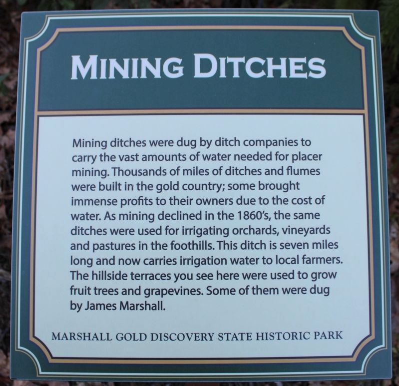 Mining Ditches Marker image. Click for full size.