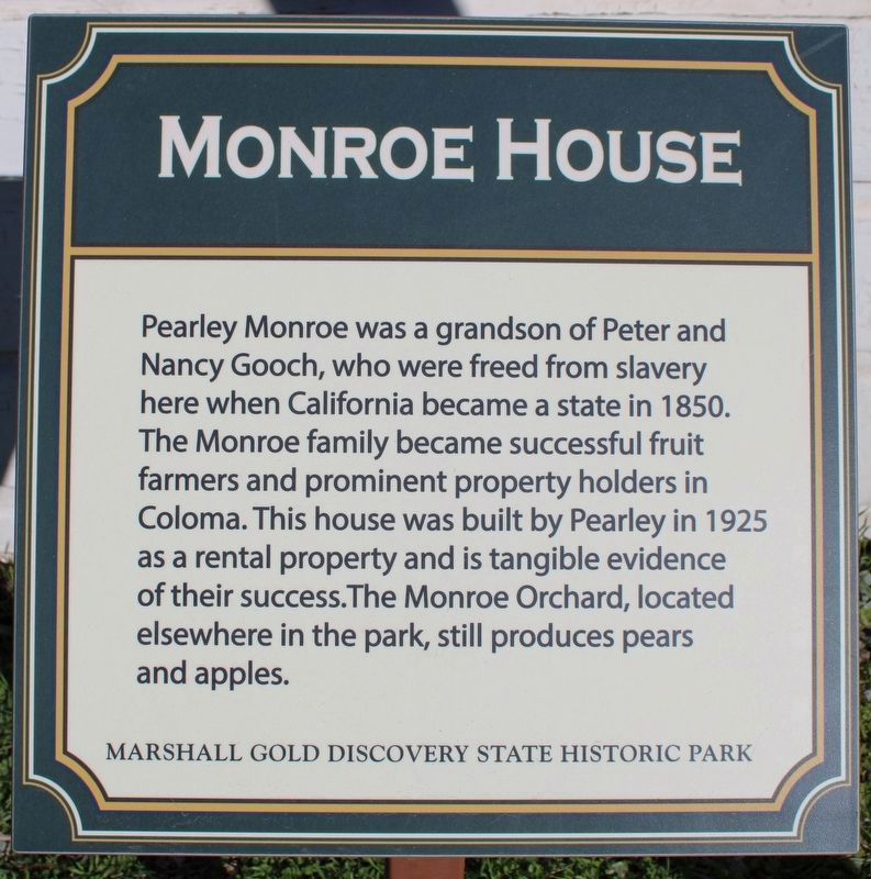 Monroe House Marker image. Click for full size.