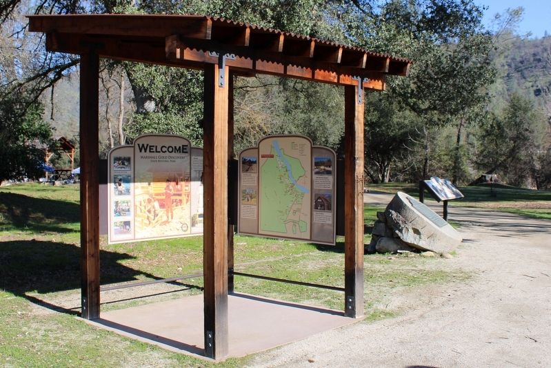 Marshall Gold Discovery State Historic Park Marker image. Click for full size.