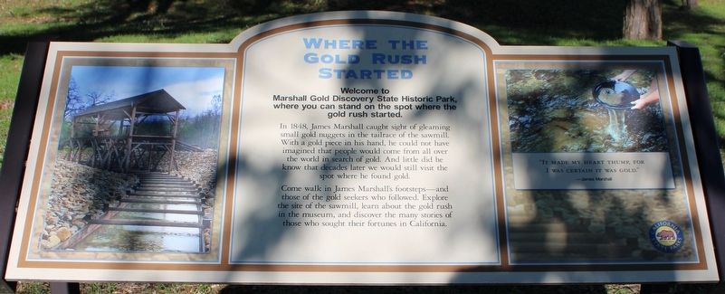 Where the Gold Rush Started Marker image. Click for full size.