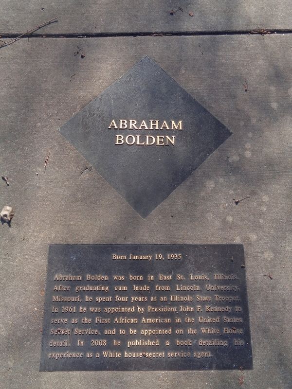 Abraham Bolden Marker. Click for full size. Abraham Bolden Marker image. Click for full size.