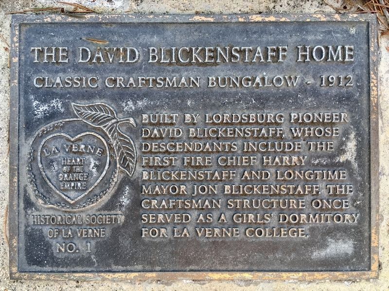 David Blickenstaff Home Marker. Click for full size. David Blickenstaff Home Marker image. Click for full size.