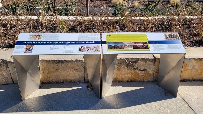 The Fight for an Independent Texas: From a Spanish Province to a Republic Marker image. Click for full size.