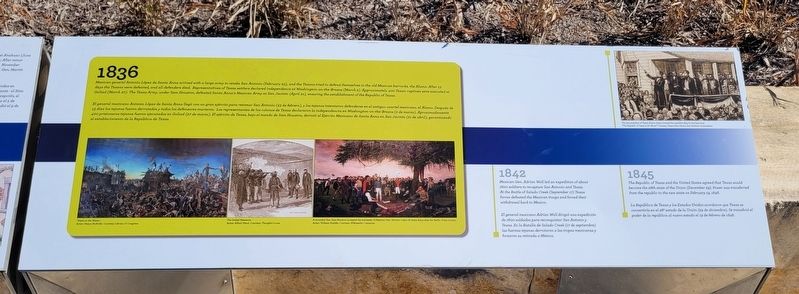 Panel 2 Closeup - The Fight for an Independent Texas: From a Spanish Province to a Republic Marker image. Click for full size.