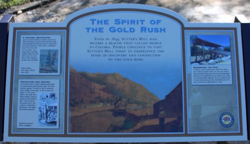 The Spirit of the Gold Rush Marker image. Click for full size.