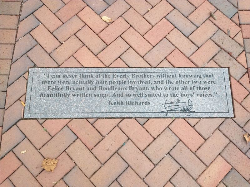 The Everly Brothers Marker. Click for full size. The Everly Brothers Marker image. Click for full size.