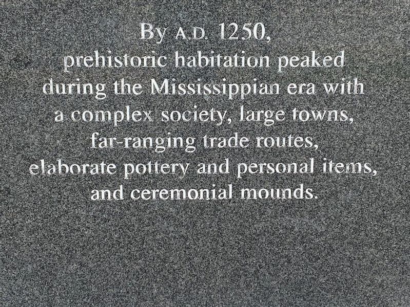 Mississippian era in Tennessee Marker. Click for full size. Mississippian era in Tennessee Marker image. Click for full size.