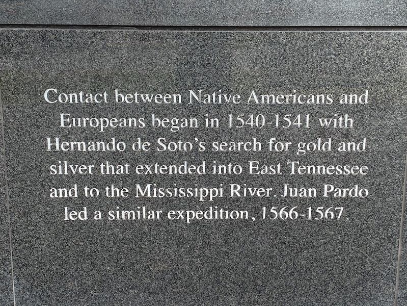 Contact between Native American and Europeans Marker image. Click for full size.