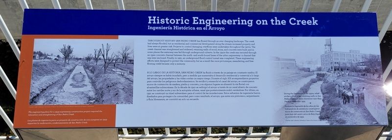 Historic Engineering on the Creek Marker image. Click for full size.