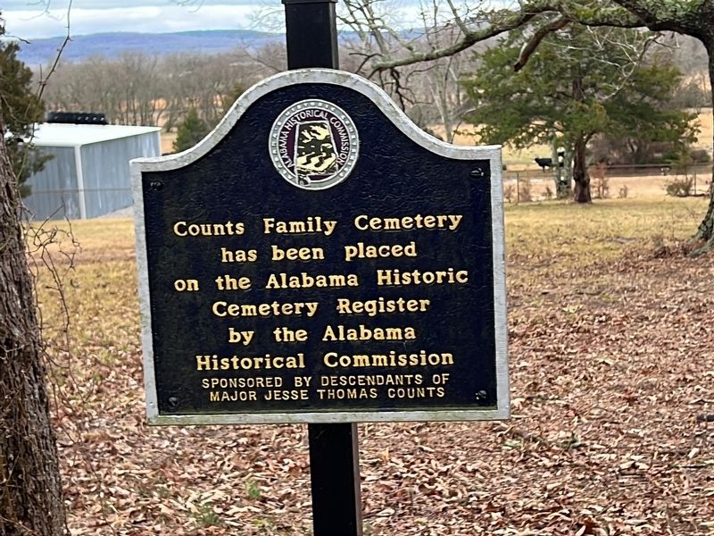 Counts Family Cemetery Marker image. Click for full size.