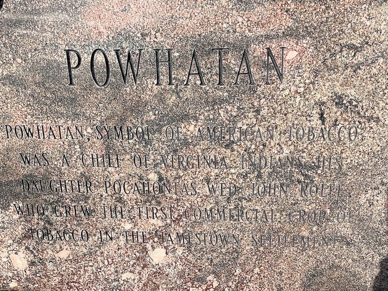 Powhatan Marker image. Click for full size.