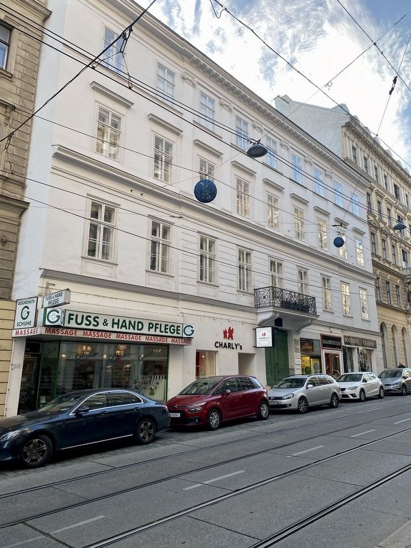 Franz Ritter von Miklosich / Fran Miklo�ič Marker - wider view image. Click for full size.