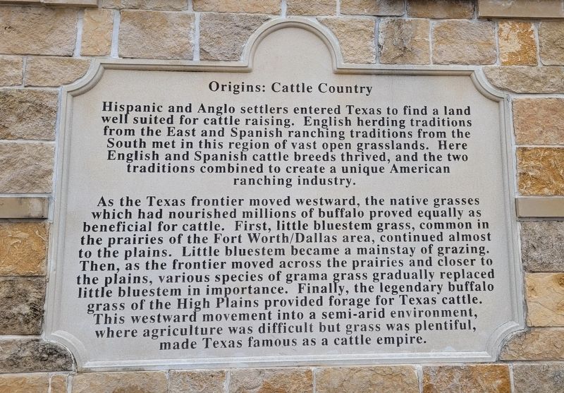 Origins: Cattle Country Marker image. Click for full size.