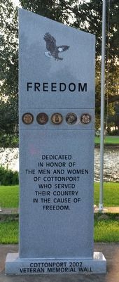 Cottonport Veterans Memorial Marker image. Click for full size.