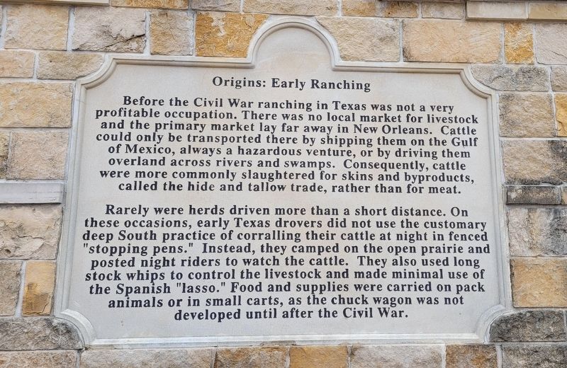 Origins: Early Ranching Side Panel image. Click for full size.