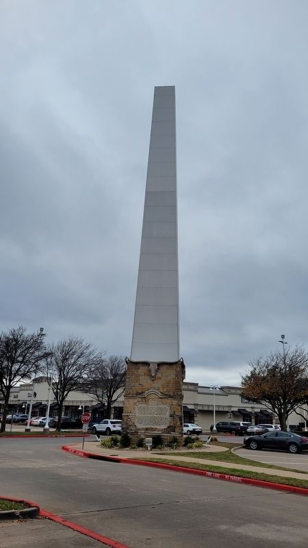 The view of the Marker from the shopping lot parking lot image. Click for full size.