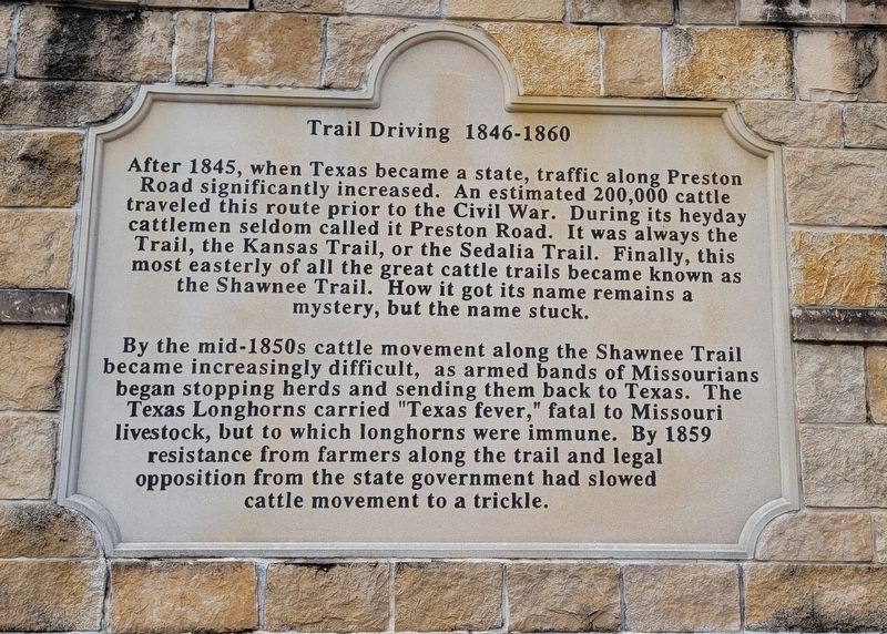 Trail Driving 1846-1860 Side Panel image. Click for full size.