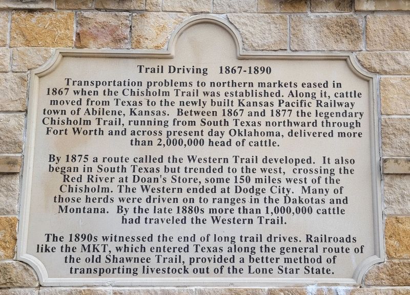 Trail Driving 1867-1890 Side Panel image. Click for full size.