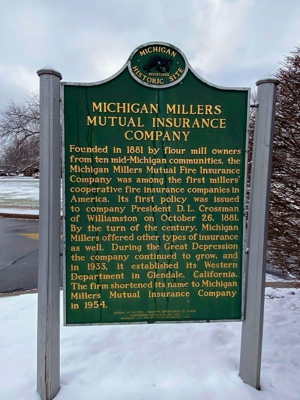 Michigan Millers Mutual Insurance Company Marker image. Click for full size.
