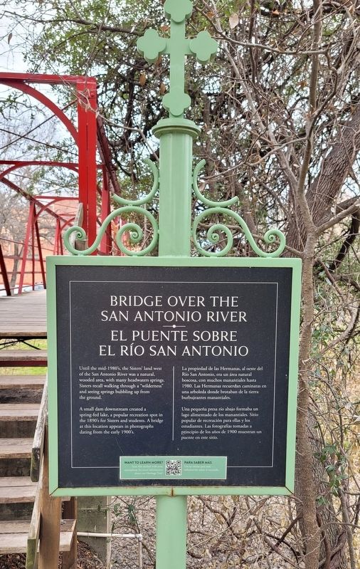 Bridge Over the San Antonio River Marker image. Click for full size.