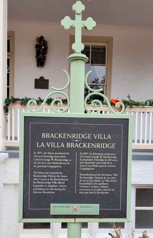 Brackenridge Villa Marker image. Click for full size.