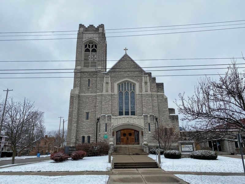 First Evangelical Lutheran Church Marker image. Click for full size.
