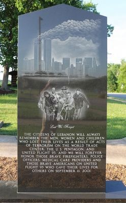 Lest We Forget Marker. Click for full size. Lest We Forget Marker image. Click for full size.