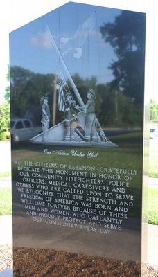 Lest We Forget / One Nation Under God Marker. Click for full size. Lest We Forget / One Nation Under God Marker image. Click for full size.