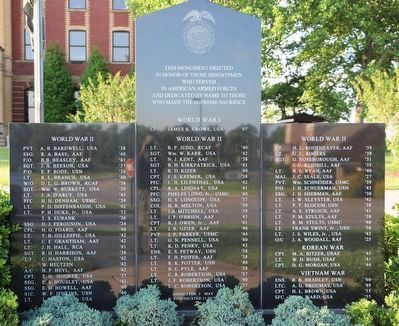 Castle Heights Military Academy Supreme Sacrifice Monument Marker image. Click for full size.