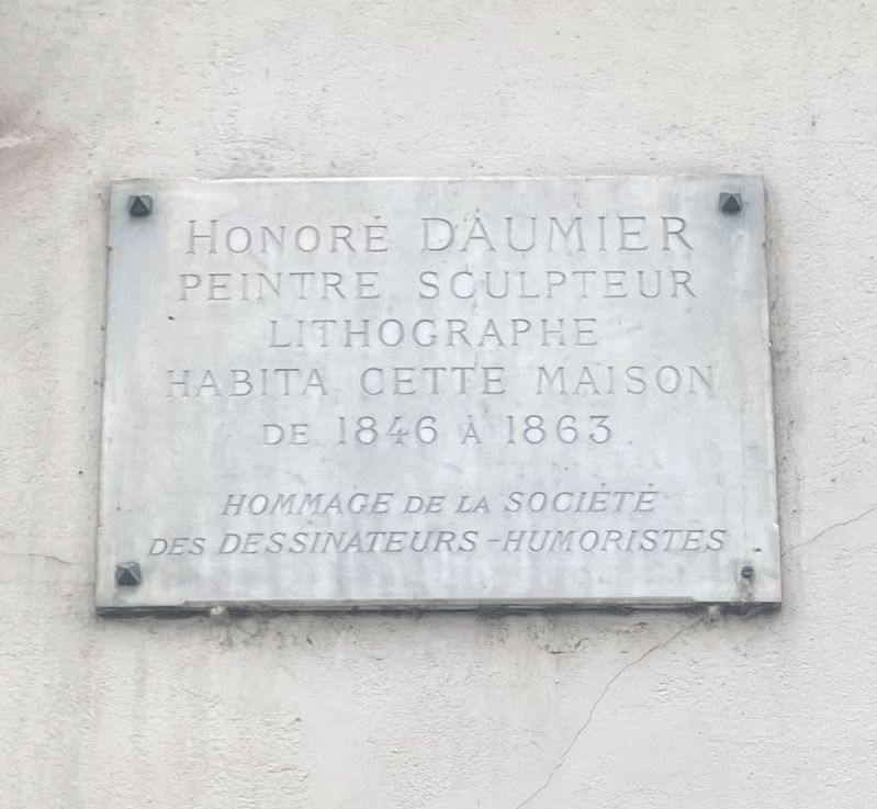 Honor� Daumier Marker image. Click for full size.