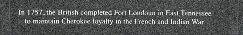 Fort Loudoun Marker. Click for full size. Fort Loudoun Marker image. Click for full size.