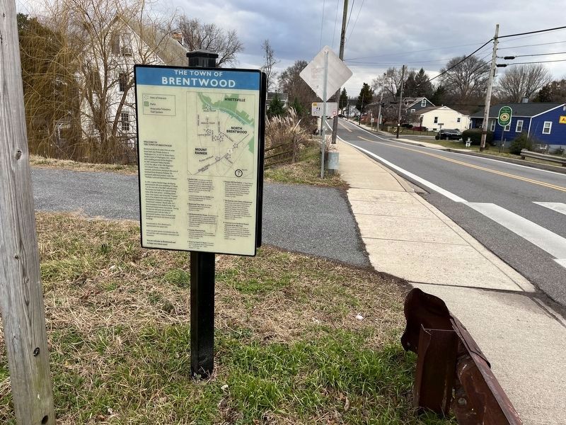 The Town of Brentwood Marker. Click for full size. The Town of Brentwood Marker image. Click for full size.