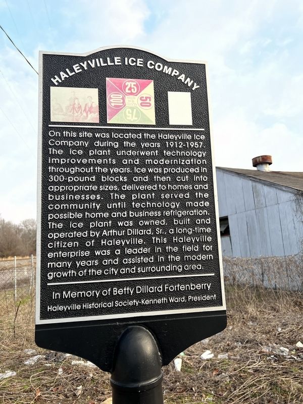 Haleyville Ice Company Marker image. Click for full size.