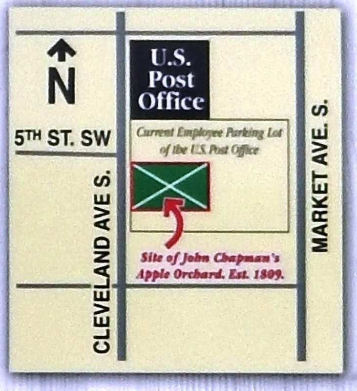 Marker detail: John Chapman Apple Orchard Site<br>Est. 1809 image. Click for full size.