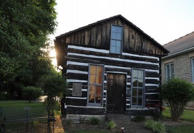 Jeremiah Abell�s Log House Marker image. Click for full size.