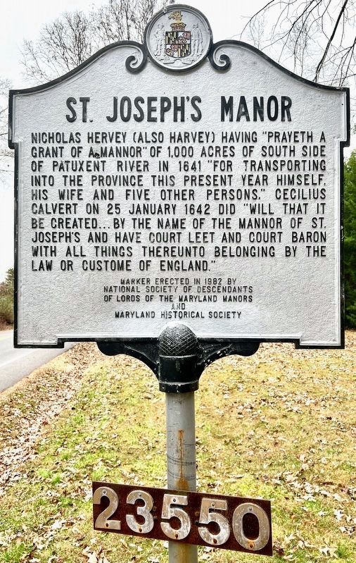 St. Joseph's Manor Marker. Click for full size. St. Joseph's Manor Marker image. Click for full size.