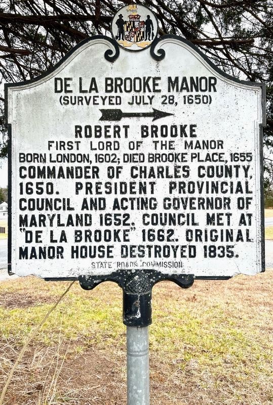 De La Brooke Manor Marker image. Click for full size.