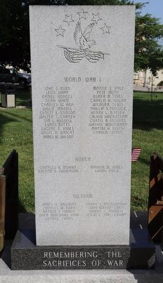 Remembering the Sacrifices of War Marker image. Click for full size.