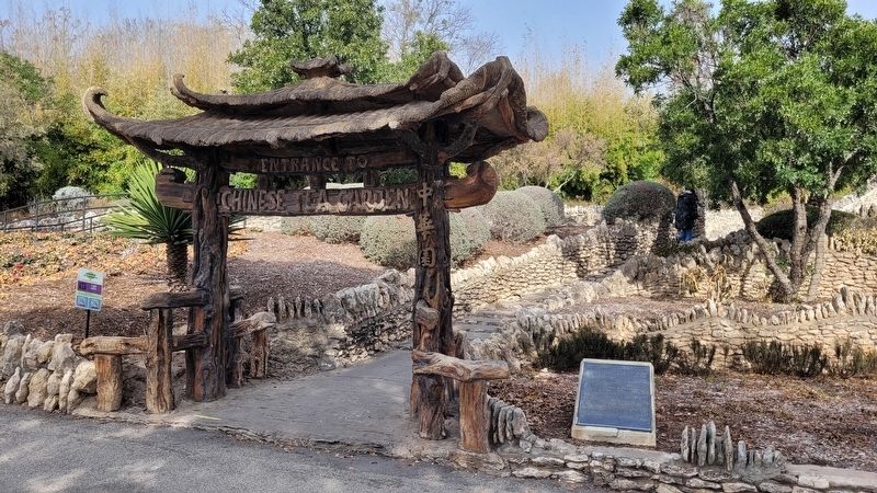 The entrance to the Japanese Tea Garden with the Marker image. Click for full size.