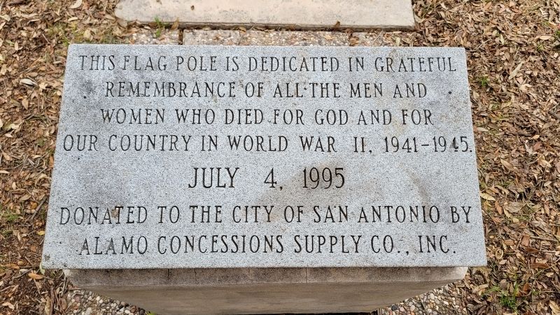Flag Pole Memorial image. Click for full size.