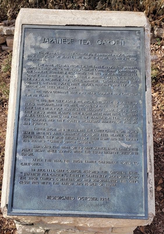 Japanese Tea Garden Marker image. Click for full size.