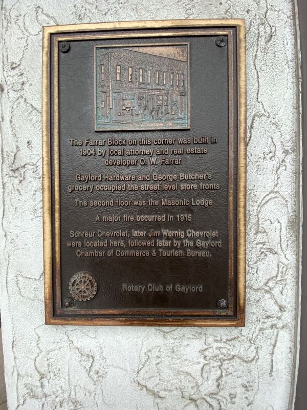 Farrar Block Marker. Click for full size. Farrar Block Marker image. Click for full size.