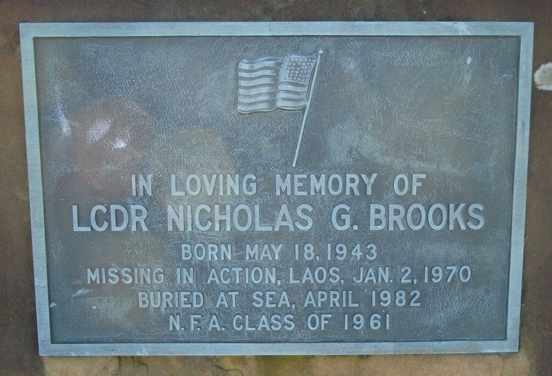 LCDR Nicholas G. Brooks Marker image. Click for full size.