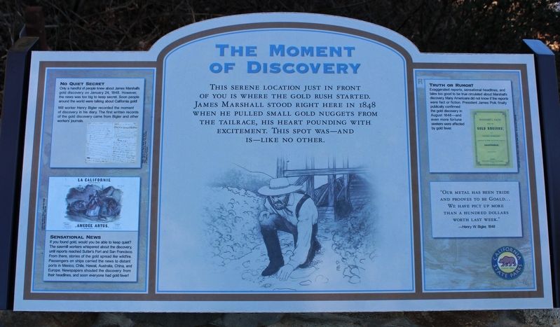 The Moment of Discovery Marker. Click for full size. The Moment of Discovery Marker image. Click for full size.
