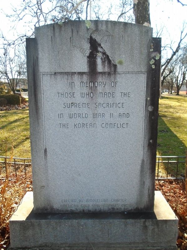 World War II and Korean Conflict Memorial image. Click for full size.